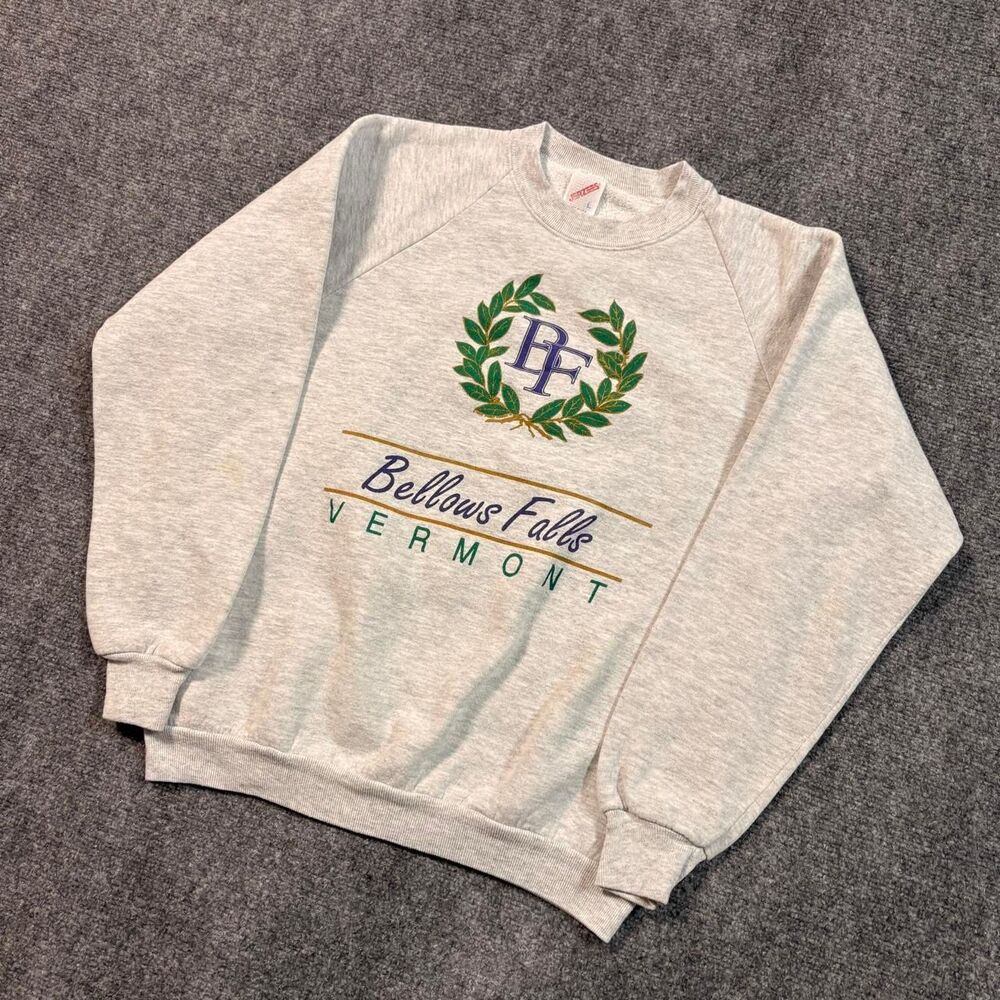 Vintage 90s Bellows Falls Vermont Jerzees Sweatshirt
